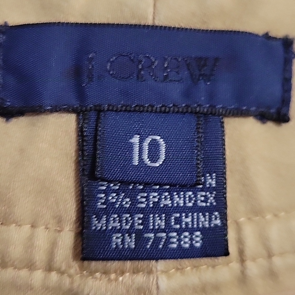 J.Crew City Fit Tan Capri Pants Women’s Size 10 Stretch Work Travel Casual NWOT - Picture 8 of 10
